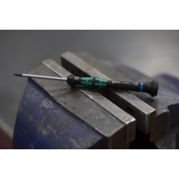 1 pcs - Wera Ball End Hexagon Precision Screwdriver, 2 mm Tip, 60 mm Blade, 157 mm Overall