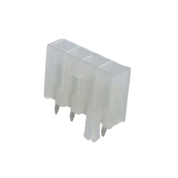 5 pcs - Molex Mini-Fit Jr. Series Straight Through Hole PCB Header, 4 Contact(s), 4.2mm Pitch, 1 Row(s), Shrouded