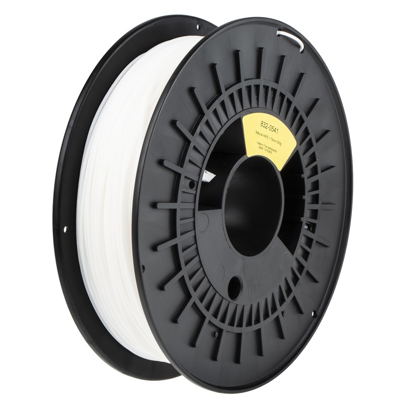 1 pcs - RS PRO 1.75mm Natural HIPS 3D Printer Filament, 500g