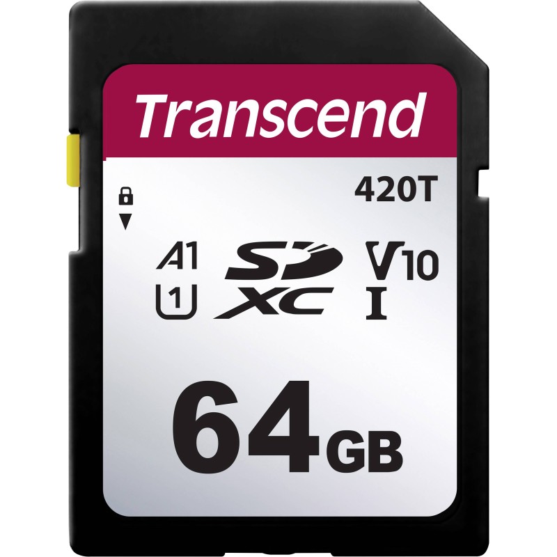 1 pcs - Transcend 64 GB SDXC SD Card, A1, U1, V10
