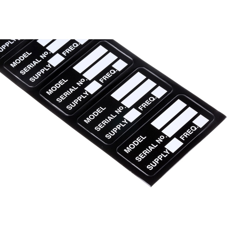 1 Bag of 100 - Brady Adhesive Pre-Printed Adhesive Label. Quantity: 100