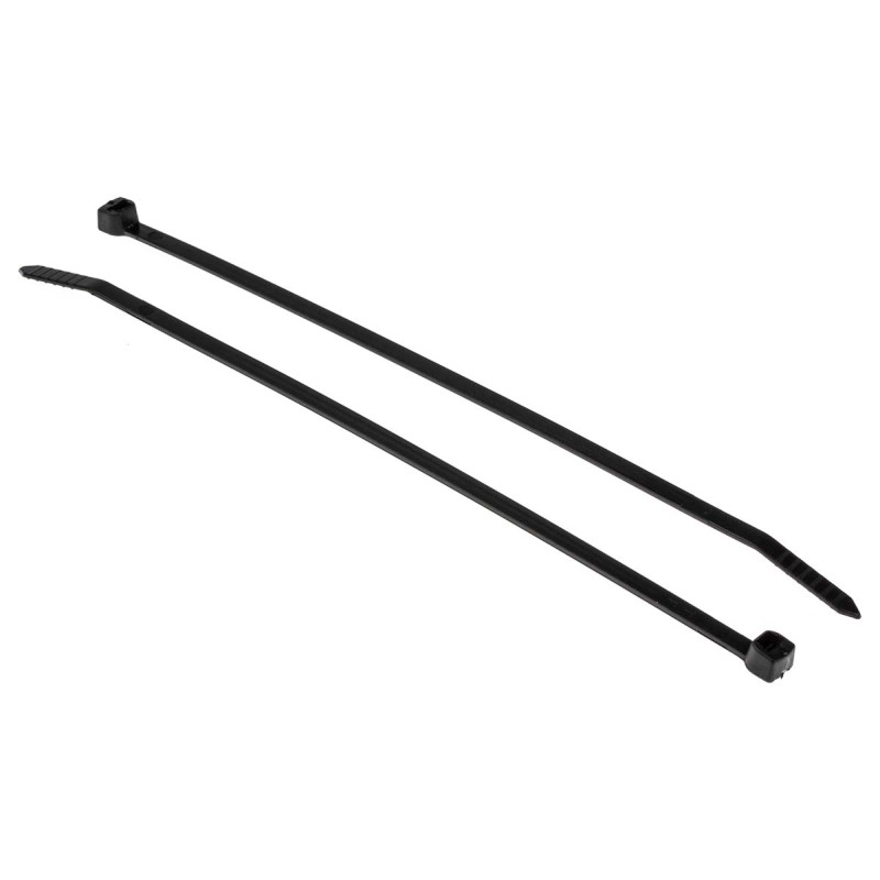 1 Bag of 100 - Thomas & Betts Cable Ties, 188mm x 4.8 mm, Black Nylon, Pk-100