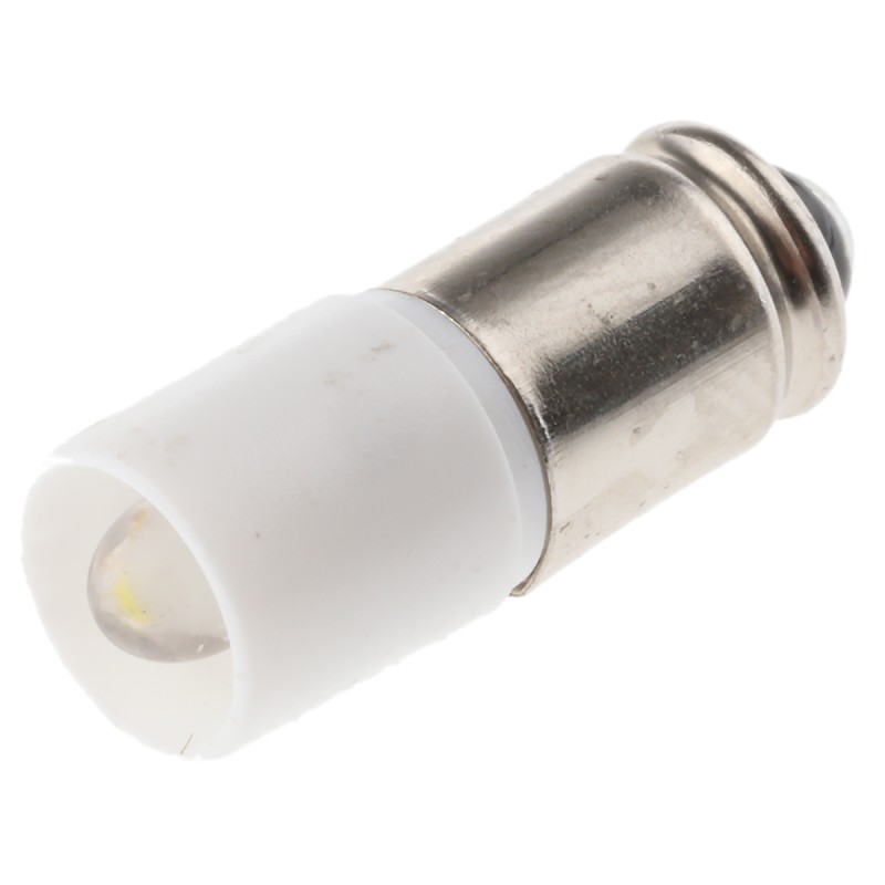 1 pcs - RS PRO White LED Indicator Lamp, 28V ac/dc, Midget Groove Base, 6mm Diameter, 2070mcd