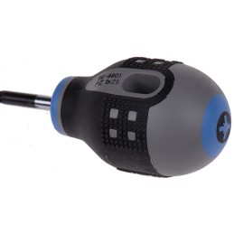 1 pcs - Bahco Pozidriv Screwdriver, PZ1 Tip, 25 mm Blade, 83 mm Overall