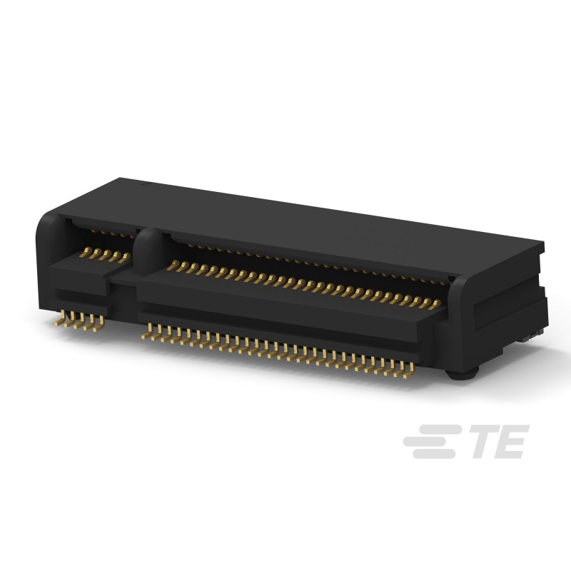 5 pcs - TE Connectivity M.2 NGFF Series Right Angle Edge Connector, PCB Mount, 67-Contacts, 0.5mm Pitch, 2-Row