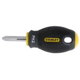 1 pcs - Stanley Phillips Stubby Screwdriver, PH2 Tip, 30 mm Blade
