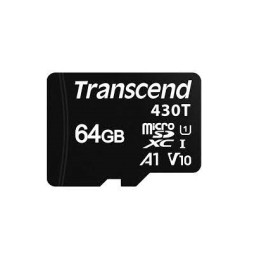1 pcs - Transcend 64 GB MicroSDXC Micro SD Card, A1, U1, V10