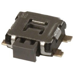 10 pcs - Black Push Plate Tactile Switch, SPST 50 mA @ 12 V dc 1.35mm