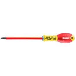 1 pcs - Expert by Facom Pozidriv Insulated Screwdriver, PZ2 mm Tip, VDE/1000V
