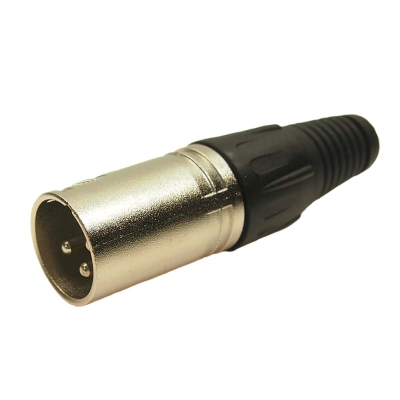 1 Bag of 2 - RS PRO Cable Mount XLR Connector, Male, 3 Way, Silver Plating