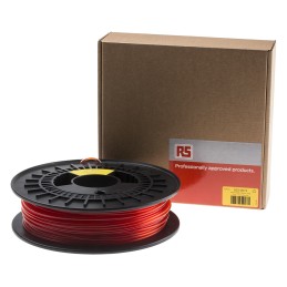 1 pcs - RS PRO 2.85mm Red M-ABS 3D Printer Filament, 500g