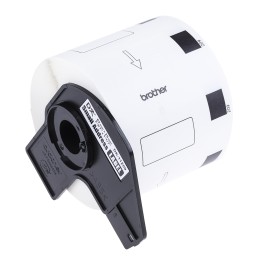 1 Box of 800 - Brother White Black Print Label Roll, 62mm Width, 29mm Height, 800Per Roll Qty