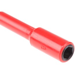 1 pcs - Wera Hexagon Nut Driver, 8 mm Tip, VDE/1000V, 125 mm Blade, 230 mm Overall