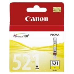 1 pcs - Canon CLI-521Y Yellow Ink Cartridge