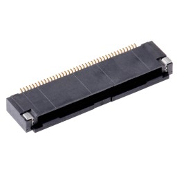 5 pcs - Hirose, FH28 0.5mm Pitch 40 Way Right Angle Female FPC Connector, ZIF Bottom Contact