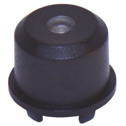 10 pcs - MEC Black Tactile Switch Cap for 5G Series, 1ES091
