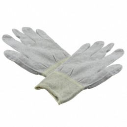1 pcs : Desco 68123 - Yarn Gloves, Non Gendered - Dissipative XLarge Gray Static Dissipative