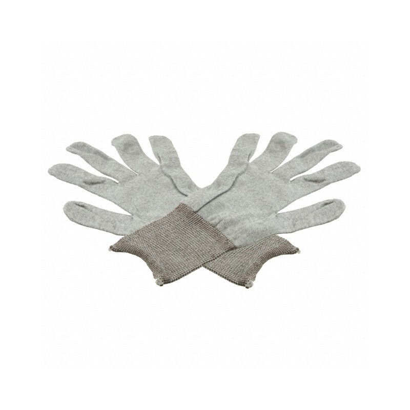 1 pcs : Desco 68122 - Yarn Gloves, Non Gendered - Dissipative Large Gray Static Dissipative