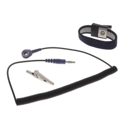 1 pcs : Desco 63070 - Wrist Strap with Cord 6' (1.83m) One Size Blue