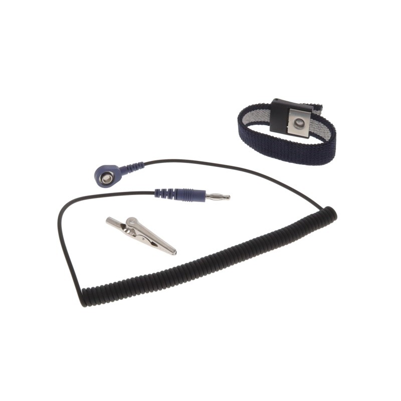 1 pcs : Desco 63070 - Wrist Strap with Cord 6' (1.83m) One Size Blue