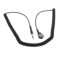 1 pcs : Desco 95317 - Cord (For Wrist Straps) 12' (3.66m) 1 MOhms Black