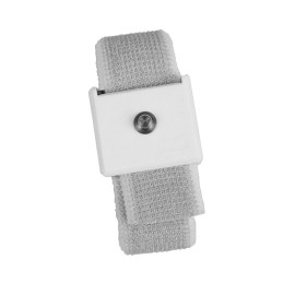 1 pcs : Desco 09233 - Wrist Strap One Size 1 mOhms White