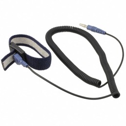 1 pcs : Desco 63073 - Wrist Strap with Cord 12' (3.66m) One Size Blue