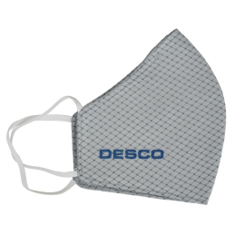 1 pcs : Desco 97555 - Nylon, Polyester Face Mask Large, XLarge Gray Static Dissipative
