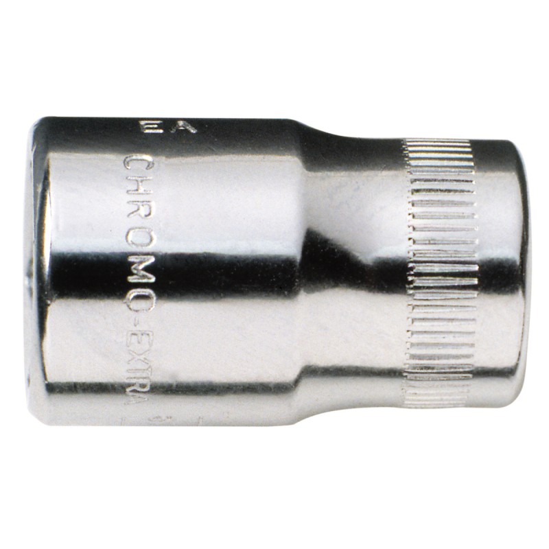 1 pcs - Bahco 1/4 in Drive 7/16in Standard Socket, 6 point, 24.7 mm Overall Length