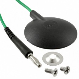 1 pcs : Desco 09816 - Cord (For Mats) 6' (1.83m) Green, Yellow Stripe