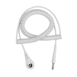 1 pcs : Desco 09228 - Cord (For Wrist Straps) 6' (1.83m) 1 mOhms White