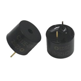 1 pcs : CI12E-07T230-C-6 - Buzzers Indicator, Internally Driven Magnetic 5 V 35mA 2.3kHz 95dB @ 5V, 10cm Through Hole PC Pins