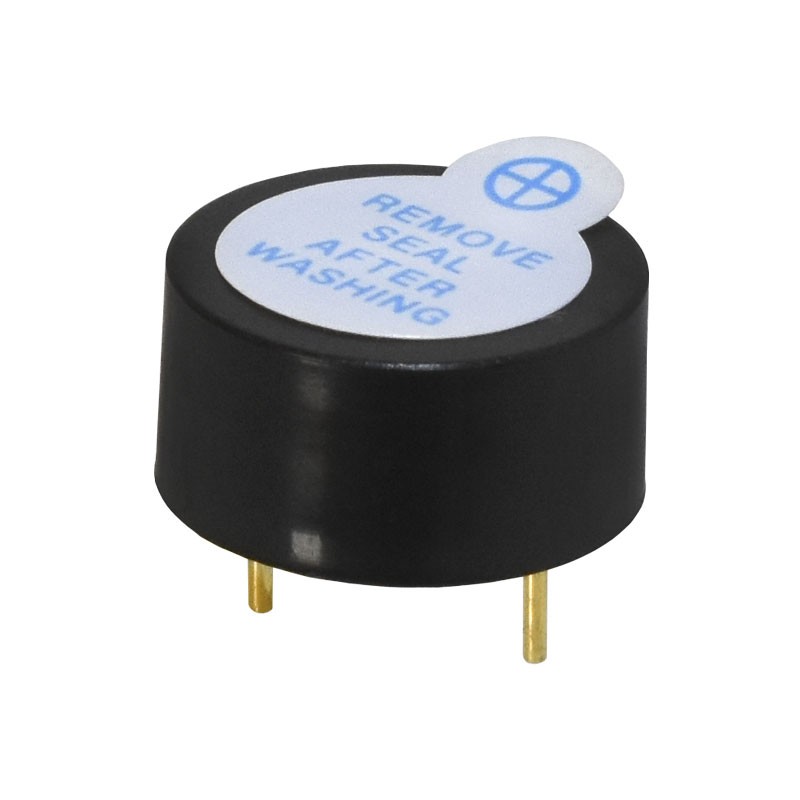 1 pcs : CPT-1368-80WT - Buzzers Transducer, Externally Driven Piezo 10 V 3mA 4kHz 80dB @ 10V, 10cm Through Hole PC Pins