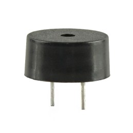 1 pcs : CPT-1255C-090 - Buzzers Transducer, Externally Driven Piezo 7mA 4kHz 80dB @ 9V, 10cm Through Hole PC Pins