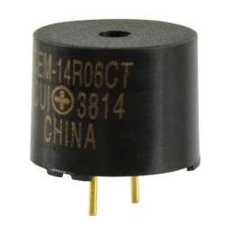 1 pcs : CEM-14R06CT - Buzzers Transducer, Externally Driven Magnetic 1.5 V 40mA 2.8kHz 85dB @ 1.5V, 10cm Through Hole PC Pins