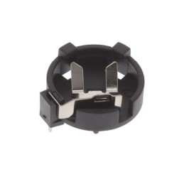 1 pcs : BH-98R-1 - Battery Holder (Open) Coin, 12.0mm 1 Cell PC Pin