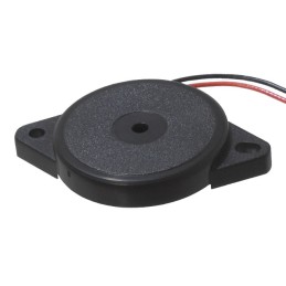 1 pcs : CPT-2305-90PM - Buzzers Transducer, Externally Driven Piezo 12 V 5mA 4kHz 90dB @ 12V, 10cm Panel Mount, Flange Wire Lead