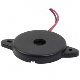 1 pcs : CPE-827 - Buzzers Transducer, Externally Driven Piezo 10 V 11mA 97dB @ 10V, 10cm Panel Mount, Flange Wire Leads