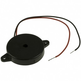 1 pcs : CEP-1110 - Buzzers Transducer, Externally Driven Piezo 10 V 12mA 90dB @ 10V, 10cm Panel Mount, Flange Wire Leads