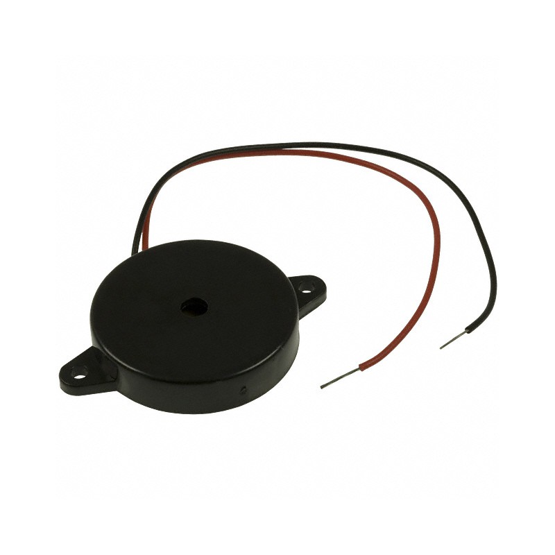 1 pcs : CEP-1110 - Buzzers Transducer, Externally Driven Piezo 10 V 12mA 90dB @ 10V, 10cm Panel Mount, Flange Wire Leads