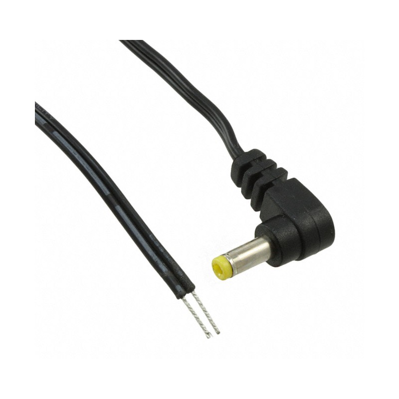 1 pcs : CA-2198 - Cable Assembly 1.7mm ID, 4.0mm OD Plug, Right Angle to Wire Leads Flat 6.0' (1.83m)