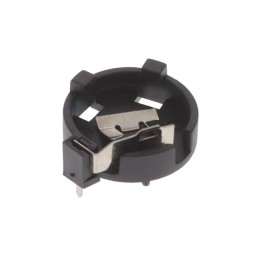 1 pcs : BH-98-1 - Battery Holder (Open) Coin, 12.0mm 1 Cell PC Pin