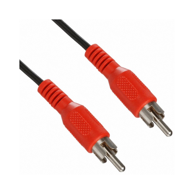 1 pcs : AK-AV201 - Cable Mono Phono (RCA) Plug To Phono (RCA) Plug 8.2' (2.50m)