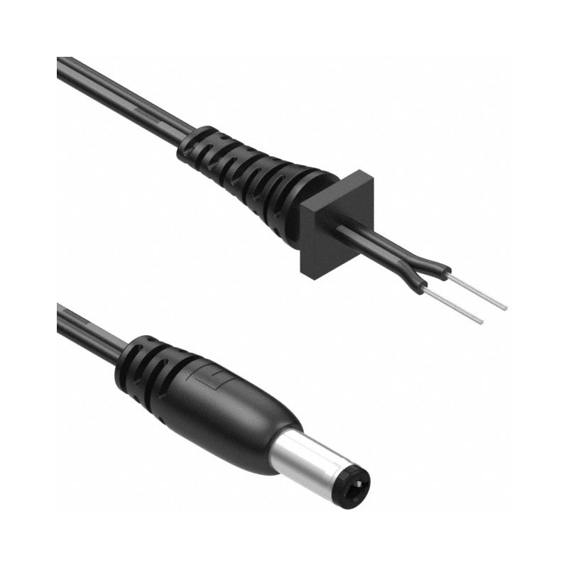 1 pcs : 10-02951 - Cable Assembly 2.5mm ID, 5.5mm OD Plug to Wire Leads Flat 6.0' (1.83m)