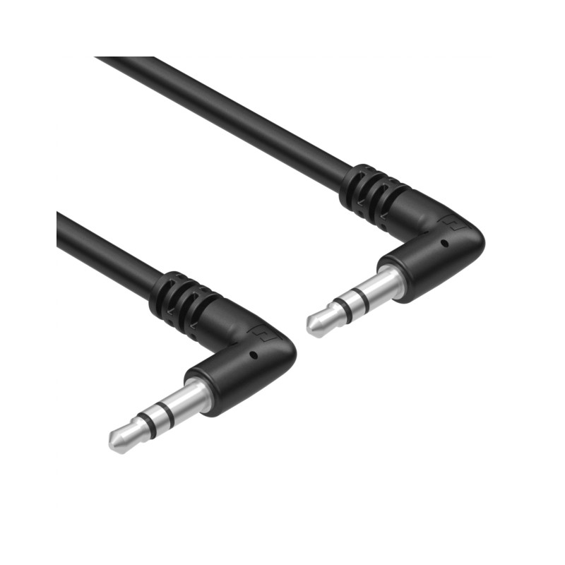 1 pcs : 10-02131 - Cable Stereo (3 Conductor, TRS) Phone Plug, 3.5mm (1/8'), Right Angle To Phone Plug, 3.5mm (1/8'), Right Angl