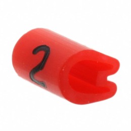 1 pcs : EC0180-000 - WIRE MARKER PUSH ON 4.5MM RED