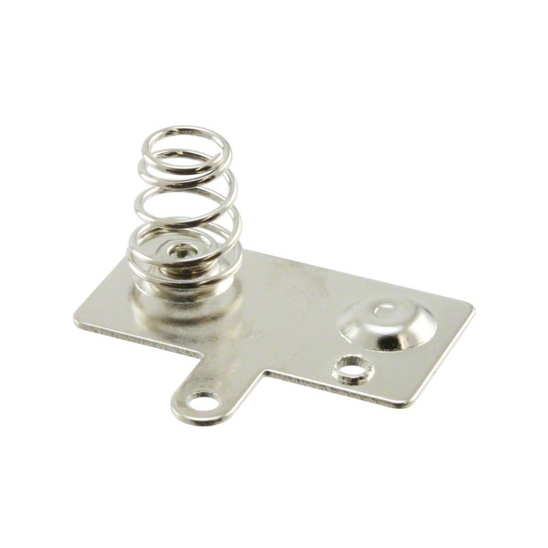 1 pcs : 5211 - Battery Contact Spring and Solid Button Multiple 2 Cell Solder Lug