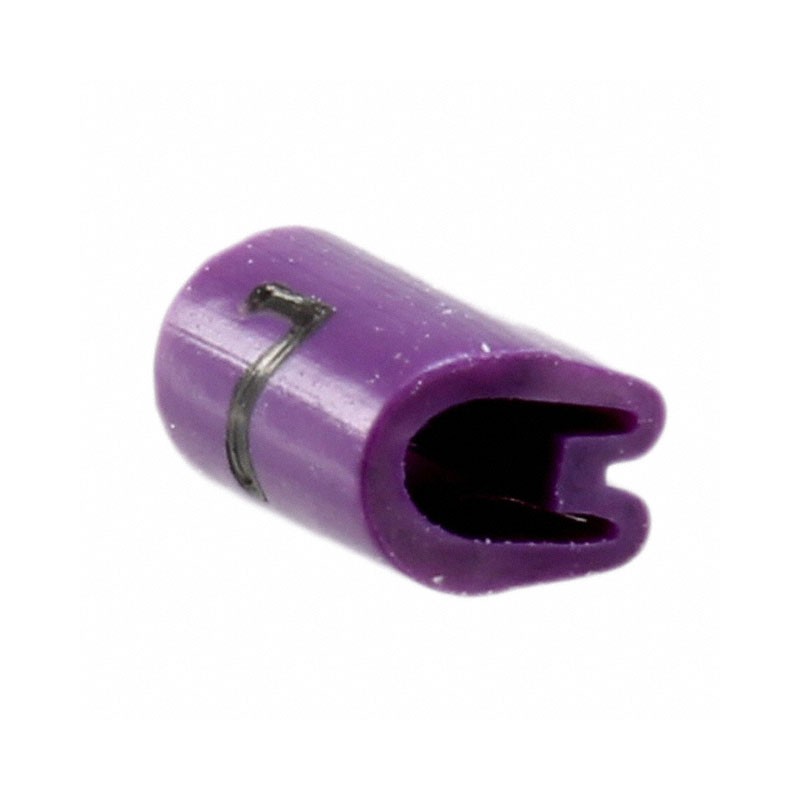 1 pcs : EC0211-000 - WIRE MARKER PUSH ON 4.5MM VIOLET