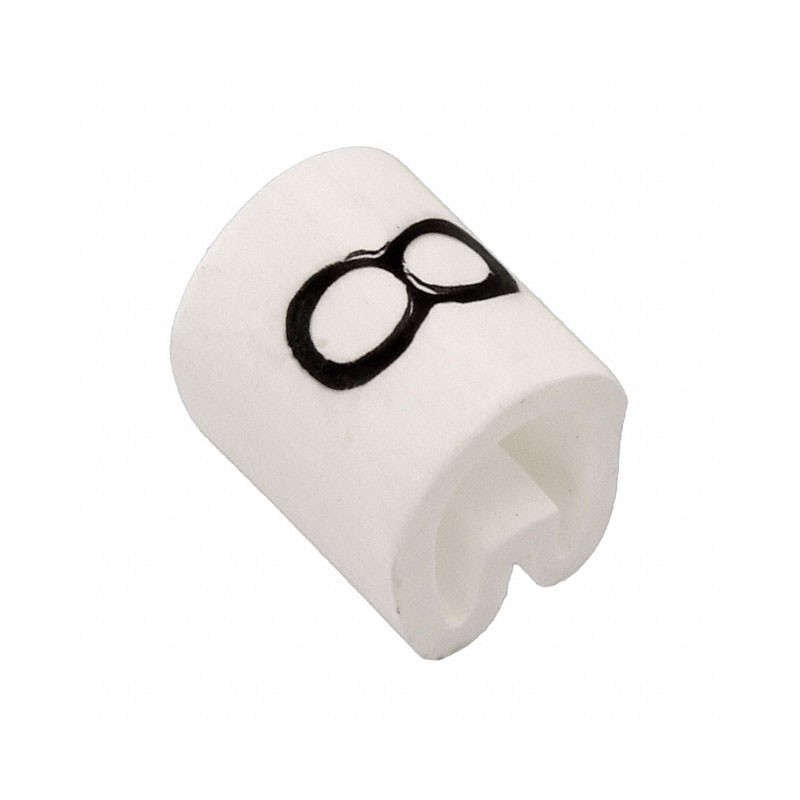 1 pcs : EC0388-000 - WIRE MARKER PUSH ON 4.5MM WHITE