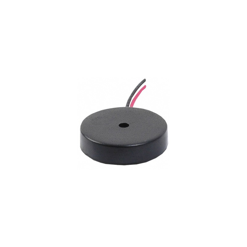 1 pcs : CPE-150 - Buzzers Transducer, Externally Driven Piezo 9mA 5kHz 80dB @ 10V, 10cm Custom Wire Leads
